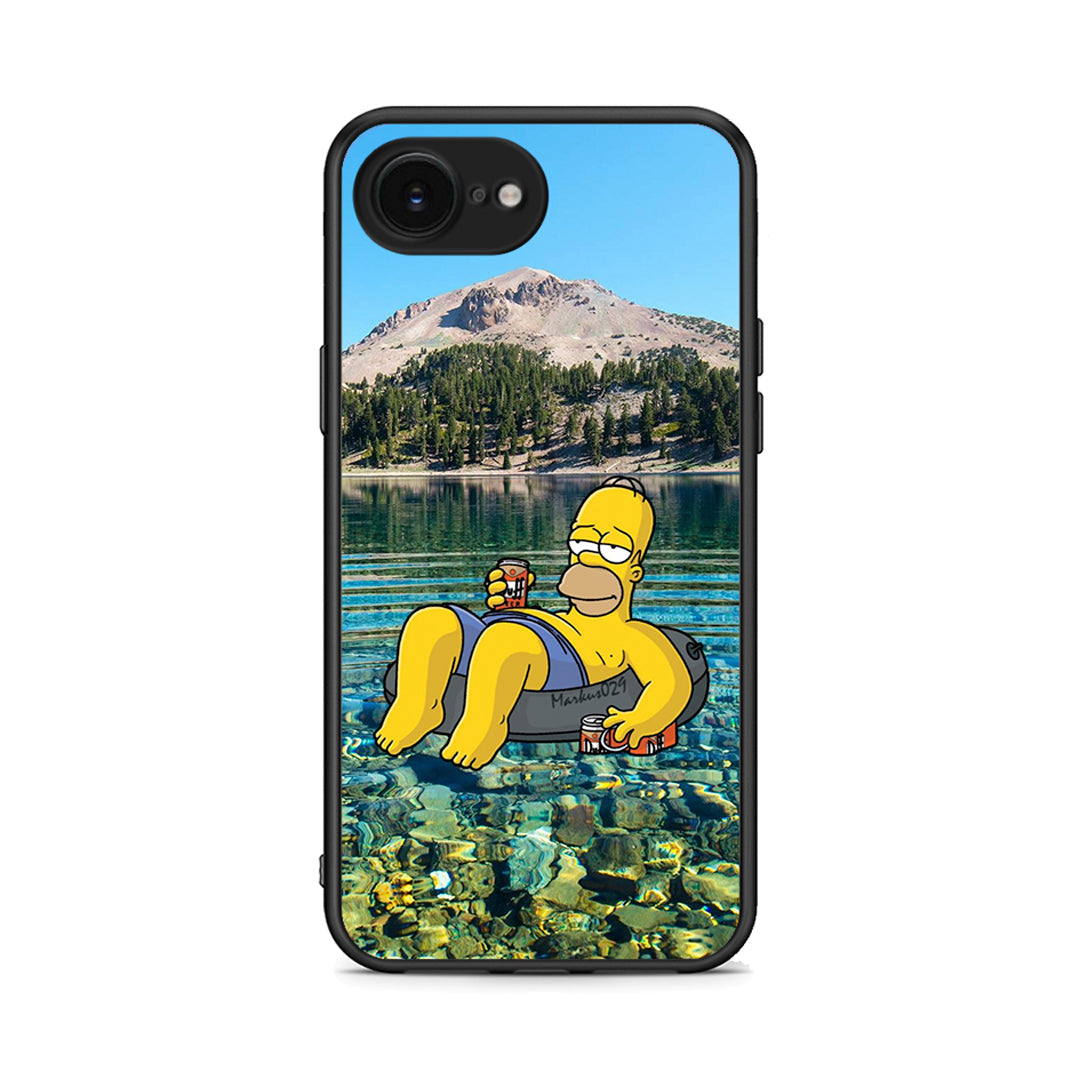 iPhone 16e Summer Happiness Θήκη από τη Smartfits με σχέδιο στο πίσω μέρος και μαύρο περίβλημα | Smartphone case with colorful back and black bezels by Smartfits