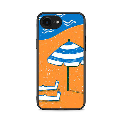 iPhone 16e Summering Θήκη από τη Smartfits με σχέδιο στο πίσω μέρος και μαύρο περίβλημα | Smartphone case with colorful back and black bezels by Smartfits