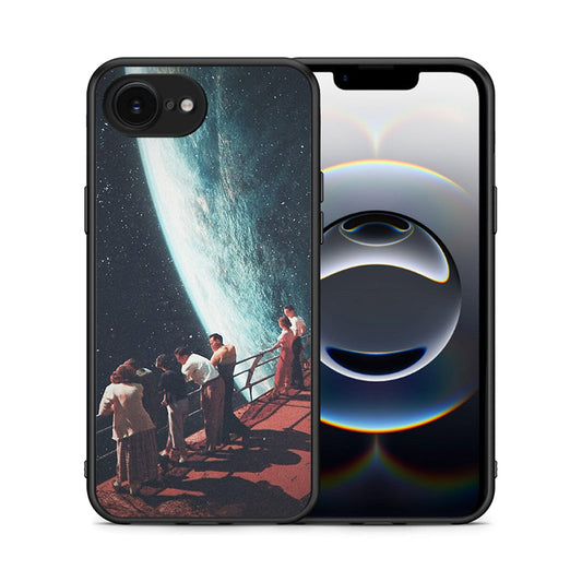 Θήκη iPhone 16e Surreal View από τη Smartfits με σχέδιο στο πίσω μέρος και μαύρο περίβλημα | iPhone 16e Surreal View case with colorful back and black bezels