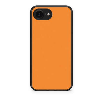 Θήκη iPhone 16e Tangerine Orange από τη Smartfits με σχέδιο στο πίσω μέρος και μαύρο περίβλημα | iPhone 16e Tangerine Orange case with colorful back and black bezels