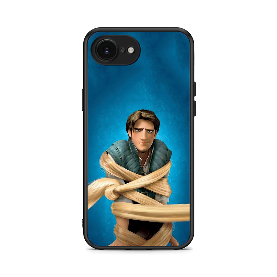 iPhone 16e Tangled 1 Θήκη Αγίου Βαλεντίνου από τη Smartfits με σχέδιο στο πίσω μέρος και μαύρο περίβλημα | Smartphone case with colorful back and black bezels by Smartfits