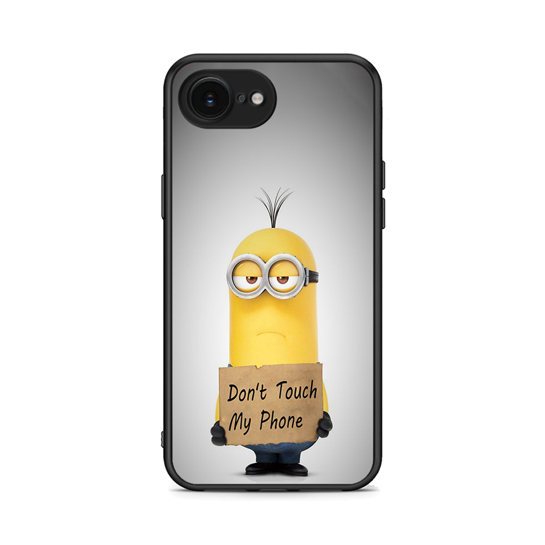 4 - iPhone 16e Minion Text case, cover, bumper