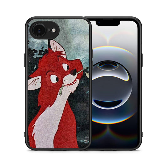 Θήκη iPhone 16e Tod And Vixey Love 1 από τη Smartfits με σχέδιο στο πίσω μέρος και μαύρο περίβλημα | iPhone 16e Tod And Vixey Love 1 case with colorful back and black bezels