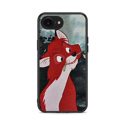 iPhone 16e Tod And Vixey Love 1 θήκη από τη Smartfits με σχέδιο στο πίσω μέρος και μαύρο περίβλημα | Smartphone case with colorful back and black bezels by Smartfits