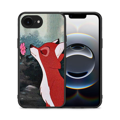 Θήκη iPhone 16e Tod And Vixey Love 2 από τη Smartfits με σχέδιο στο πίσω μέρος και μαύρο περίβλημα | iPhone 16e Tod And Vixey Love 2 case with colorful back and black bezels