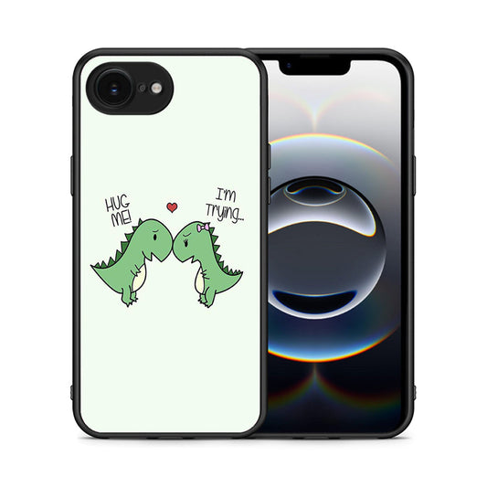 Θήκη iPhone 16e Rex Valentine από τη Smartfits με σχέδιο στο πίσω μέρος και μαύρο περίβλημα | iPhone 16e Rex Valentine case with colorful back and black bezels