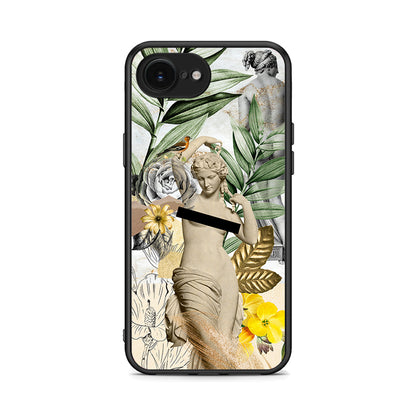 iPhone 16e Woman Statue θήκη από τη Smartfits με σχέδιο στο πίσω μέρος και μαύρο περίβλημα | Smartphone case with colorful back and black bezels by Smartfits
