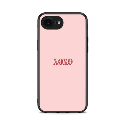 iPhone 16e XOXO Love θήκη από τη Smartfits με σχέδιο στο πίσω μέρος και μαύρο περίβλημα | Smartphone case with colorful back and black bezels by Smartfits