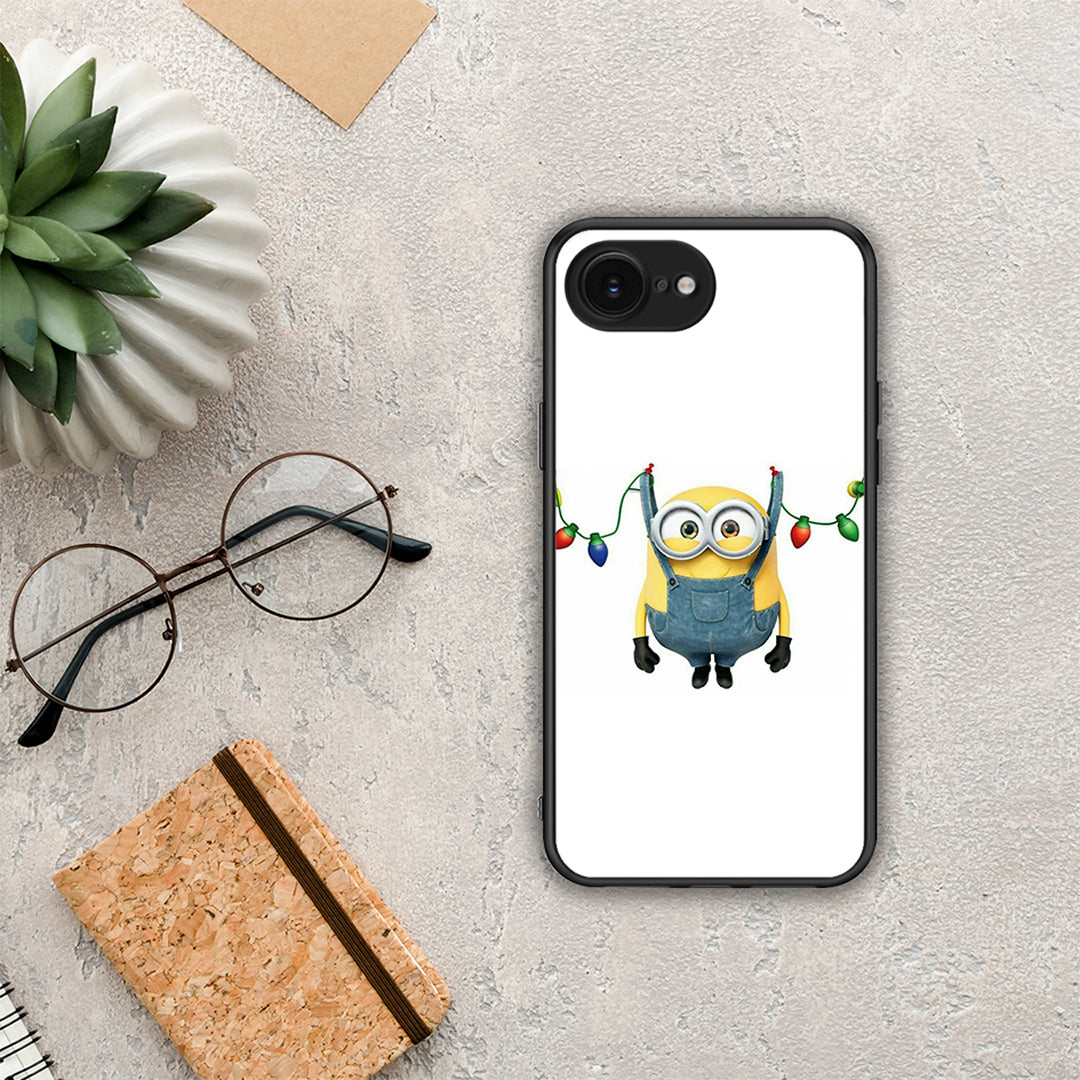 Xmas Minion Lights - iPhone 16e θήκη