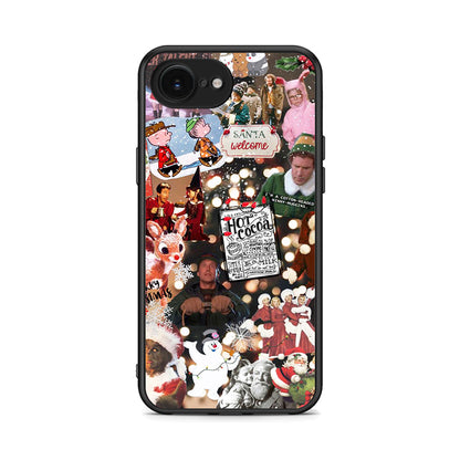 iPhone 16e Xmas Movies θήκη από τη Smartfits με σχέδιο στο πίσω μέρος και μαύρο περίβλημα | Smartphone case with colorful back and black bezels by Smartfits