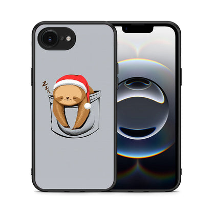 Θήκη iPhone 16e Xmas Zzzz από τη Smartfits με σχέδιο στο πίσω μέρος και μαύρο περίβλημα | iPhone 16e Xmas Zzzz case with colorful back and black bezels