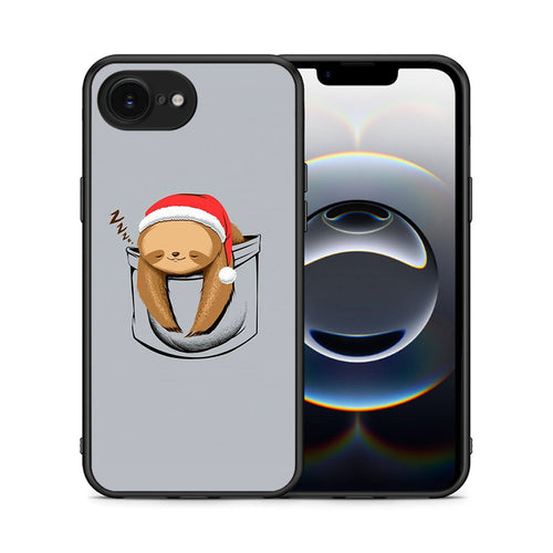 Θήκη iPhone 16e Xmas Zzzz από τη Smartfits με σχέδιο στο πίσω μέρος και μαύρο περίβλημα | iPhone 16e Xmas Zzzz case with colorful back and black bezels