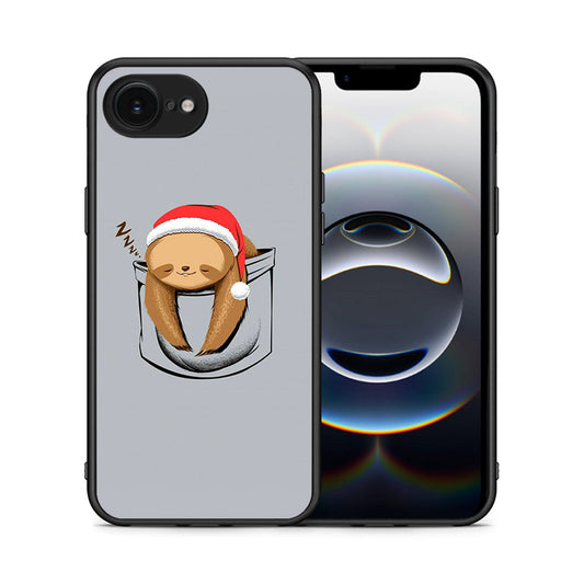 Θήκη iPhone 16e Xmas Zzzz από τη Smartfits με σχέδιο στο πίσω μέρος και μαύρο περίβλημα | iPhone 16e Xmas Zzzz case with colorful back and black bezels