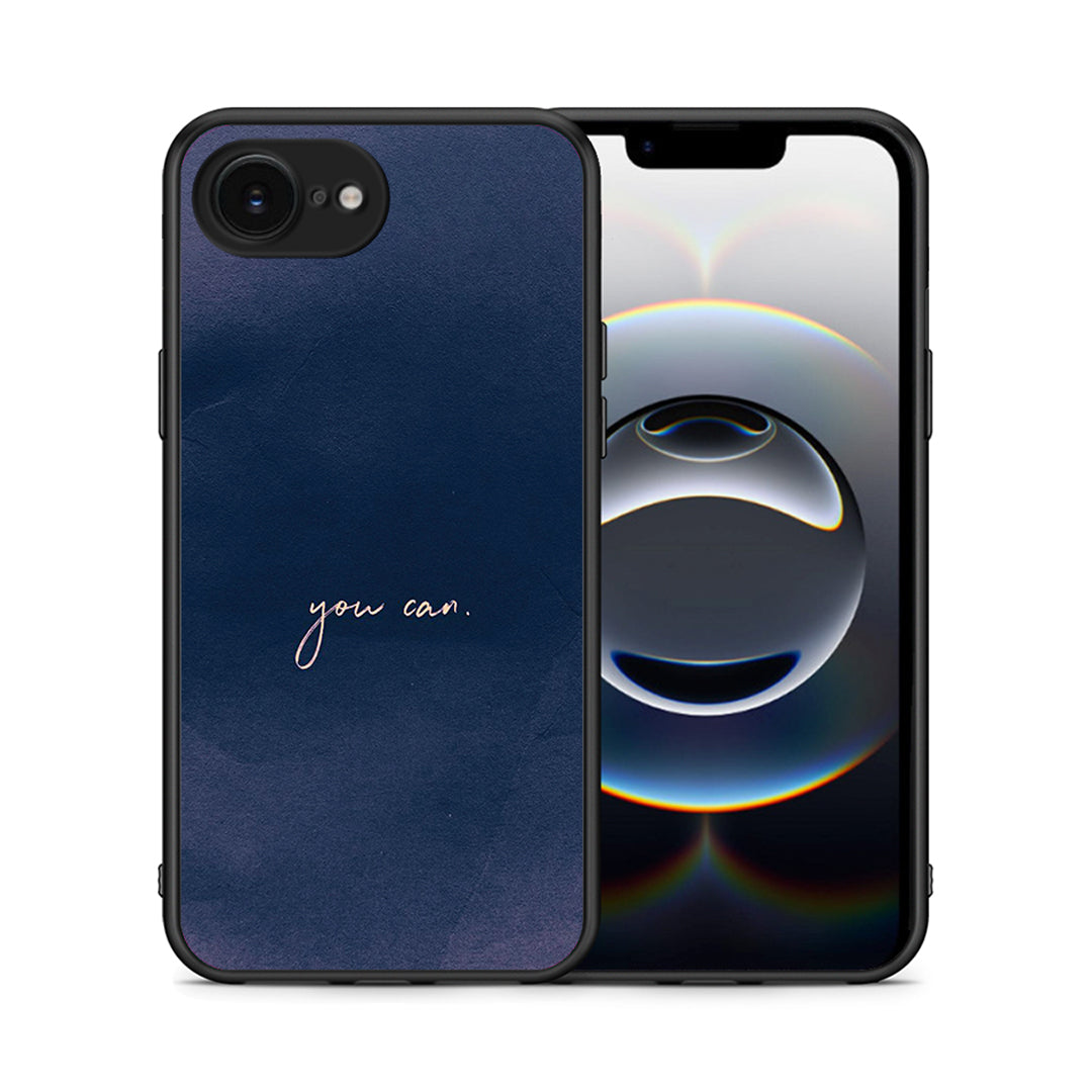 Θήκη iPhone 16e You Can από τη Smartfits με σχέδιο στο πίσω μέρος και μαύρο περίβλημα | iPhone 16e You Can case with colorful back and black bezels