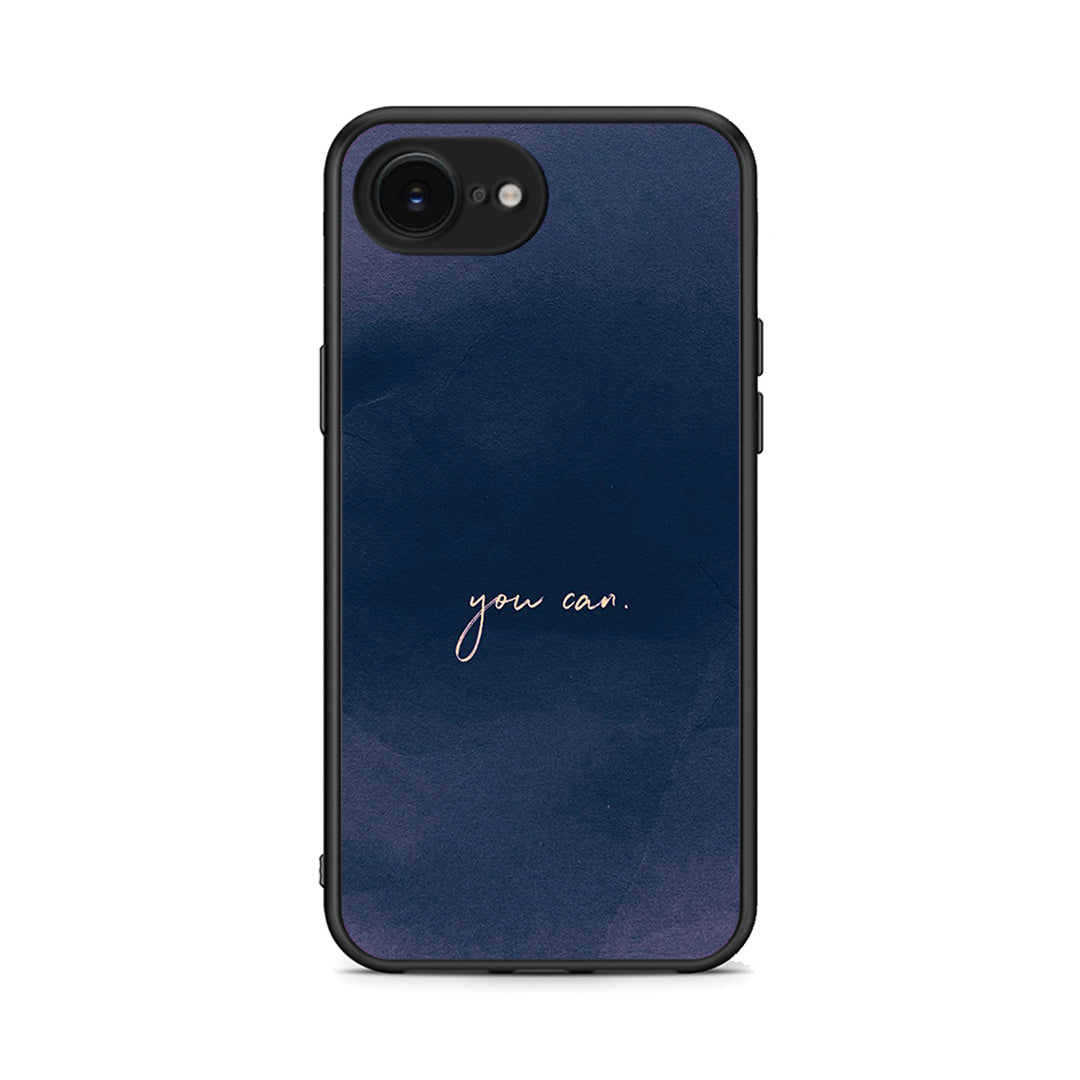 iPhone 16e You Can θήκη από τη Smartfits με σχέδιο στο πίσω μέρος και μαύρο περίβλημα | Smartphone case with colorful back and black bezels by Smartfits