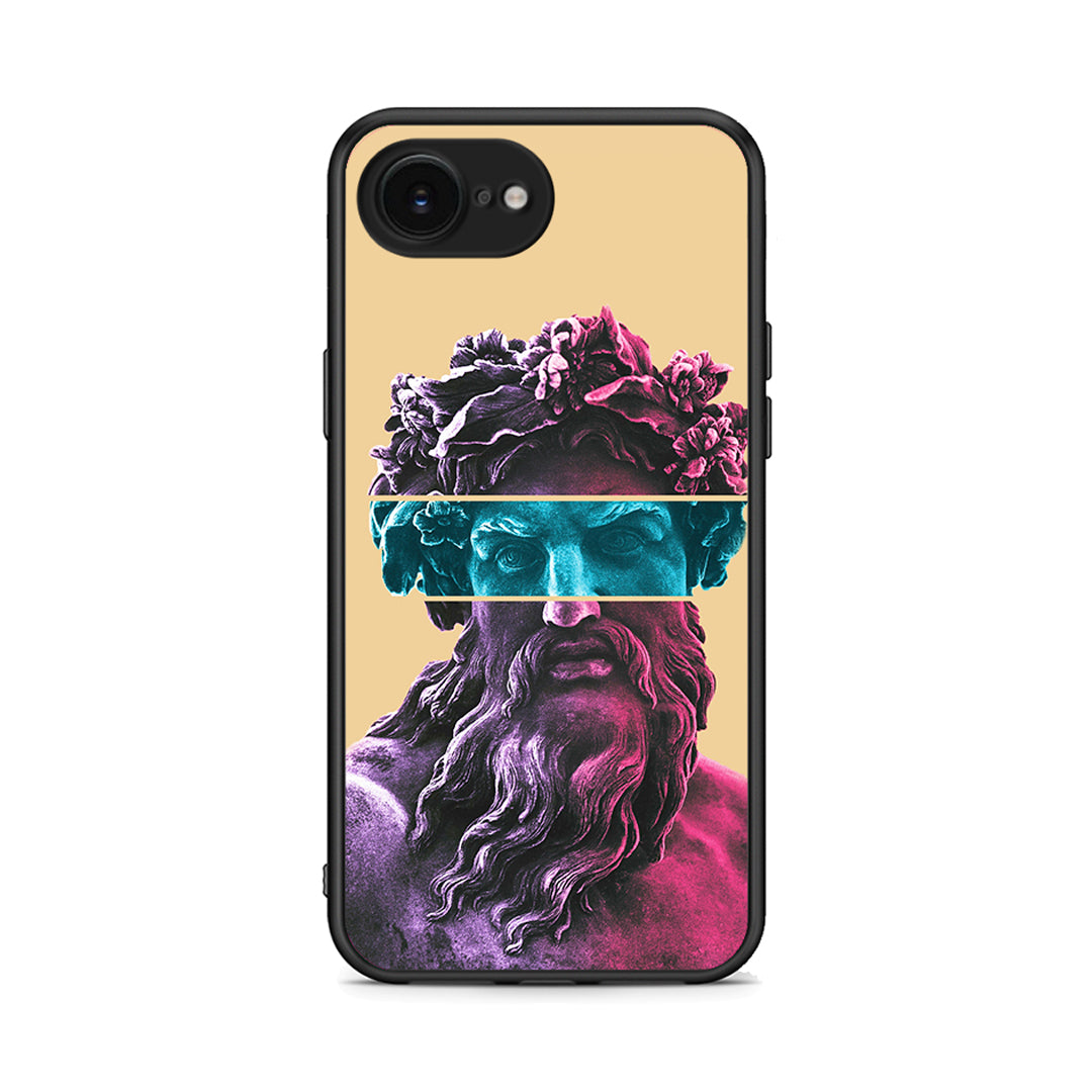 iPhone 16e Zeus Art Θήκη Αγίου Βαλεντίνου από τη Smartfits με σχέδιο στο πίσω μέρος και μαύρο περίβλημα | Smartphone case with colorful back and black bezels by Smartfits