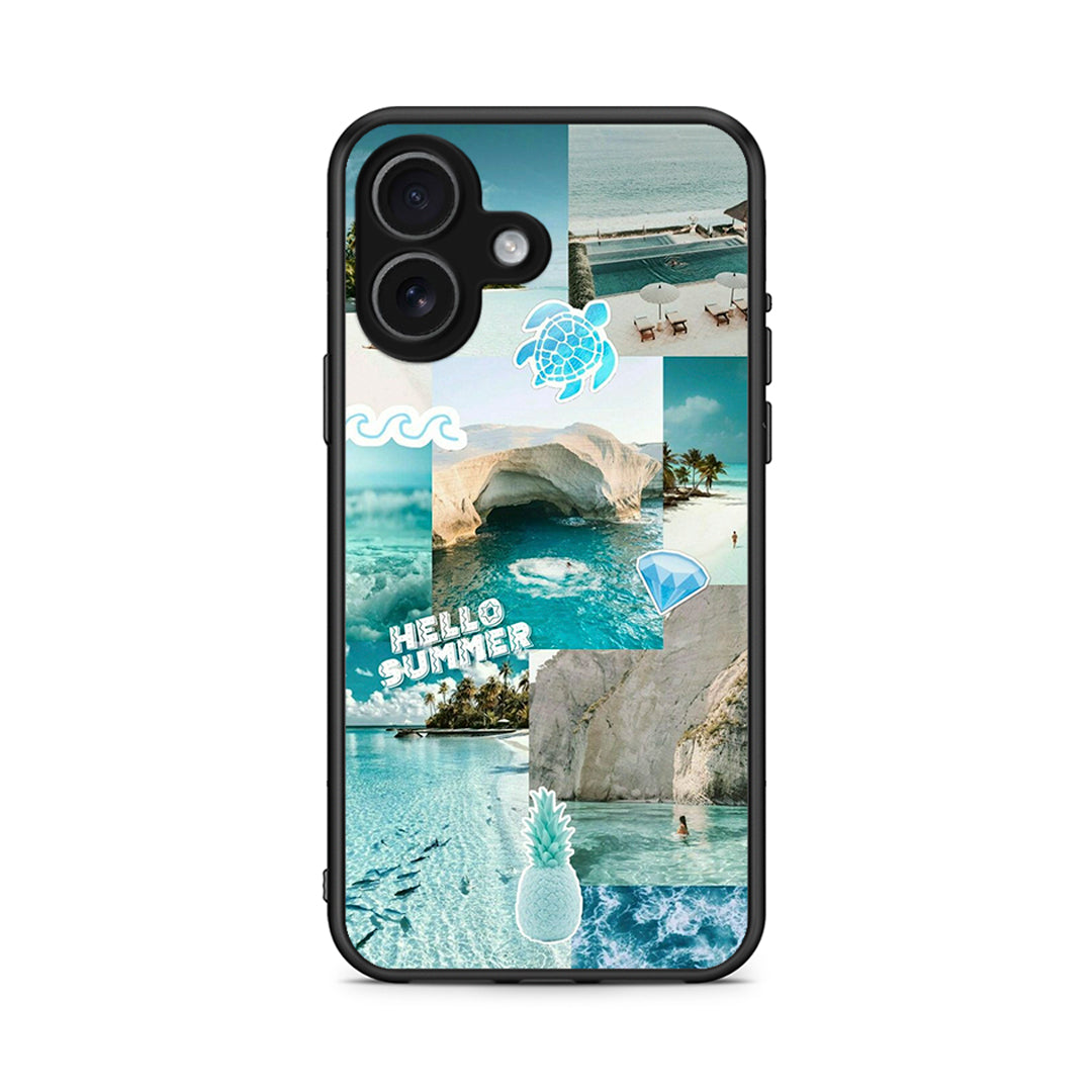 iPhone 17 Aesthetic Summer Θήκη από τη Smartfits με σχέδιο στο πίσω μέρος και μαύρο περίβλημα | Smartphone case with colorful back and black bezels by Smartfits