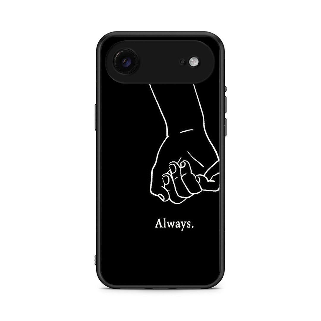 iPhone 17 Air Always & Forever 1 Θήκη Αγίου Βαλεντίνου από τη Smartfits με σχέδιο στο πίσω μέρος και μαύρο περίβλημα | Smartphone case with colorful back and black bezels by Smartfits