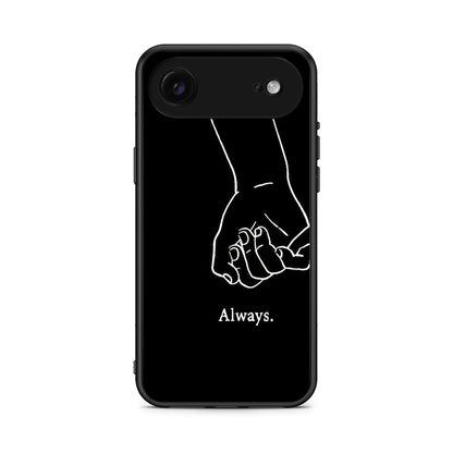 iPhone 17 Air Always & Forever 1 Θήκη Αγίου Βαλεντίνου από τη Smartfits με σχέδιο στο πίσω μέρος και μαύρο περίβλημα | Smartphone case with colorful back and black bezels by Smartfits