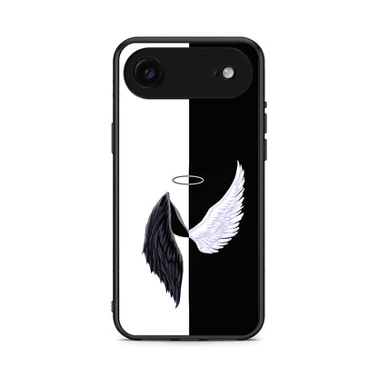 iPhone 17 Air Angels Demons θήκη από τη Smartfits με σχέδιο στο πίσω μέρος και μαύρο περίβλημα | Smartphone case with colorful back and black bezels by Smartfits