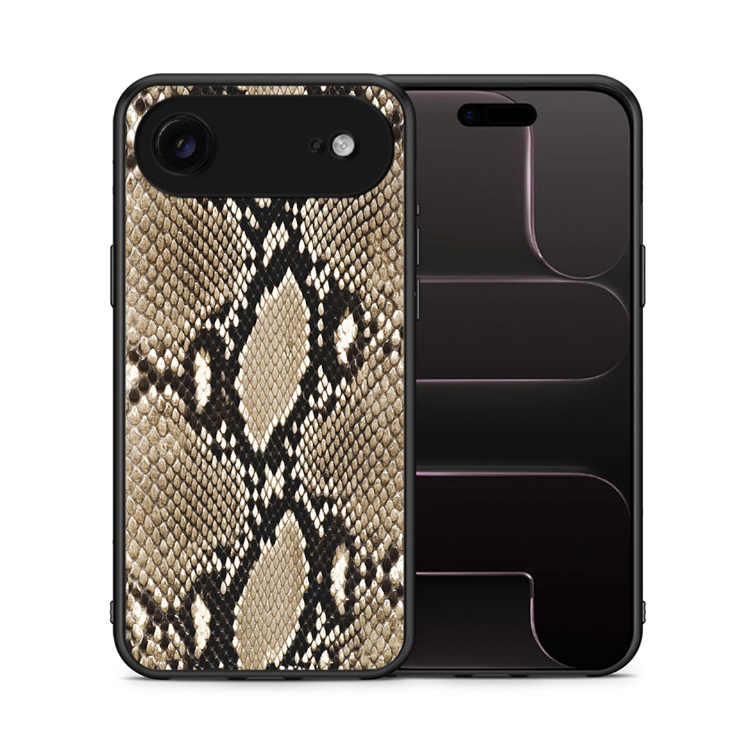 Θήκη iPhone 17 Air Fashion Snake Animal από τη Smartfits με σχέδιο στο πίσω μέρος και μαύρο περίβλημα | iPhone 17 Air Fashion Snake Animal case with colorful back and black bezels