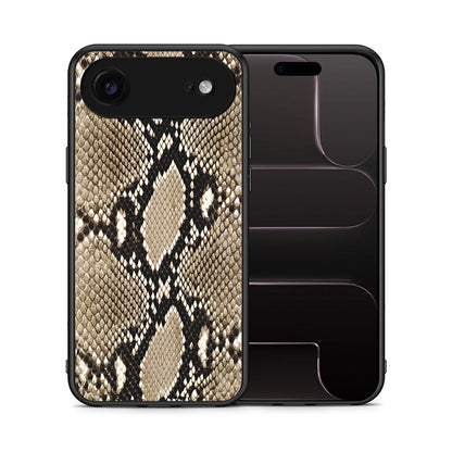 Θήκη iPhone 17 Air Fashion Snake Animal από τη Smartfits με σχέδιο στο πίσω μέρος και μαύρο περίβλημα | iPhone 17 Air Fashion Snake Animal case with colorful back and black bezels