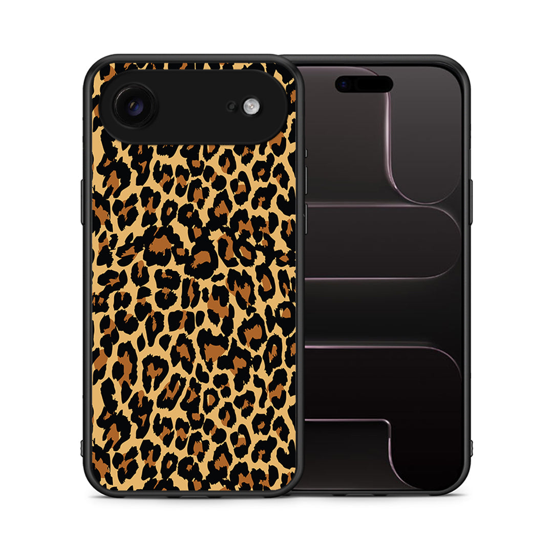 Θήκη iPhone 17 Air Leopard Animal από τη Smartfits με σχέδιο στο πίσω μέρος και μαύρο περίβλημα | iPhone 17 Air Leopard Animal case with colorful back and black bezels