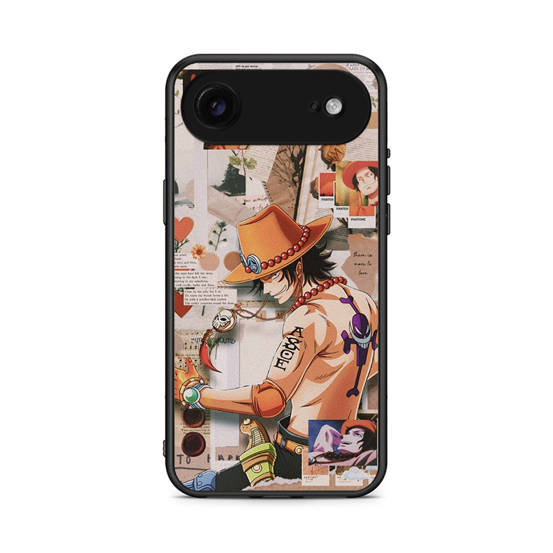 iPhone 17 Air Anime Collage θήκη από τη Smartfits με σχέδιο στο πίσω μέρος και μαύρο περίβλημα | Smartphone case with colorful back and black bezels by Smartfits