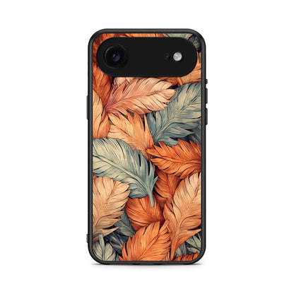 iPhone 17 Air Autumn Leaves Θήκη από τη Smartfits με σχέδιο στο πίσω μέρος και μαύρο περίβλημα | Smartphone case with colorful back and black bezels by Smartfits