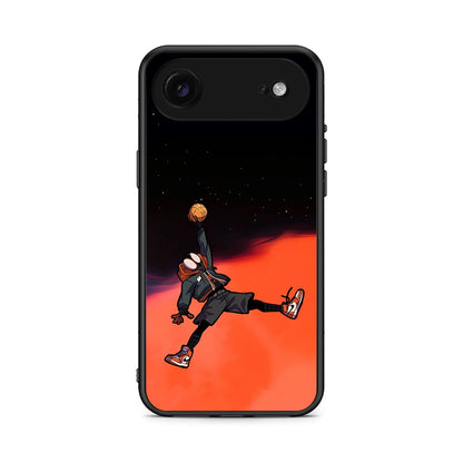 iPhone 17 Air Basketball Hero θήκη από τη Smartfits με σχέδιο στο πίσω μέρος και μαύρο περίβλημα | Smartphone case with colorful back and black bezels by Smartfits