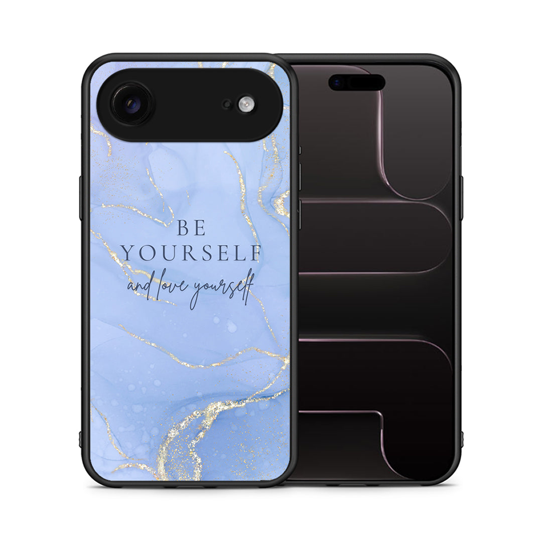 Θήκη iPhone 17 Air Be Yourself από τη Smartfits με σχέδιο στο πίσω μέρος και μαύρο περίβλημα | iPhone 17 Air Be Yourself case with colorful back and black bezels