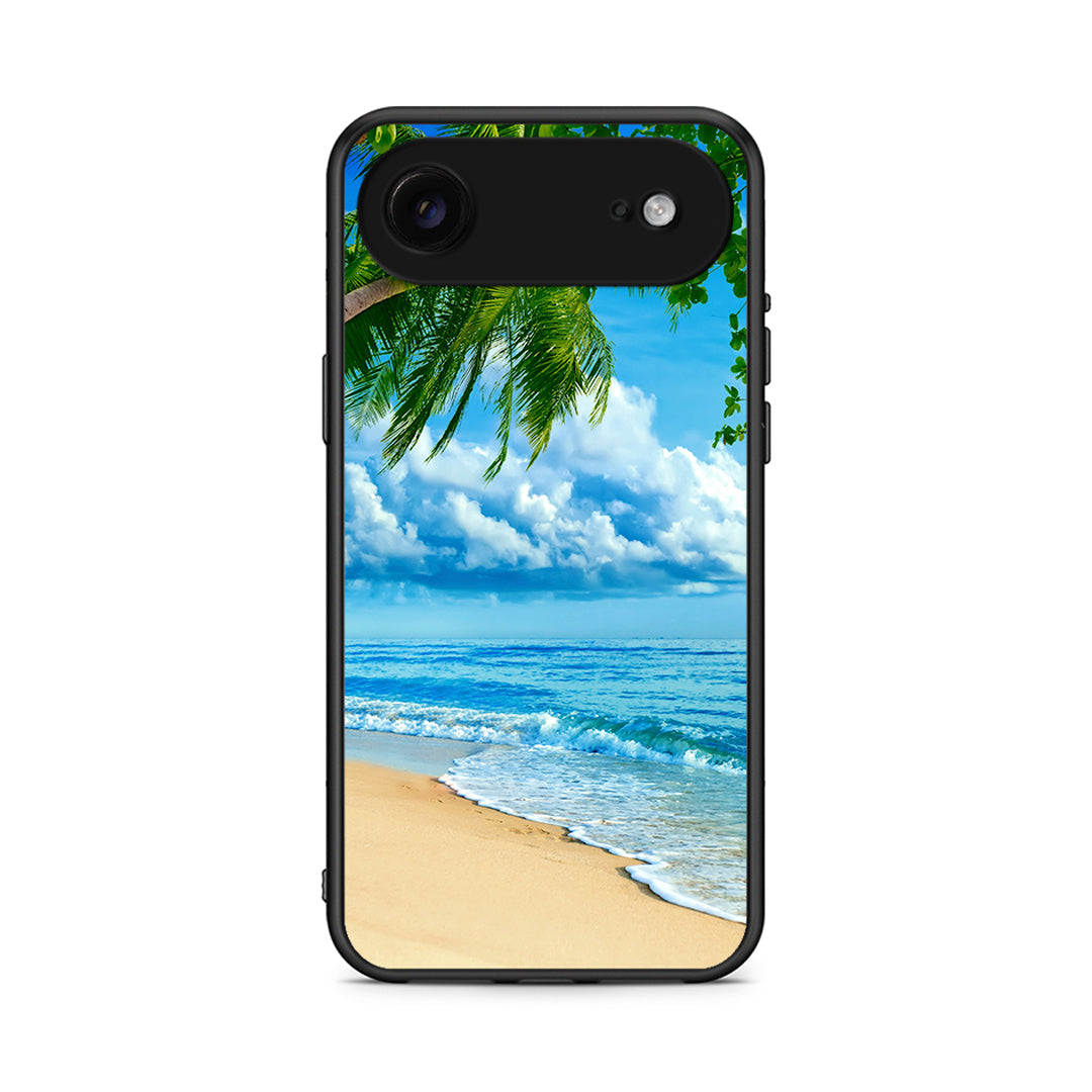 iPhone 17 Air Beautiful Beach θήκη από τη Smartfits με σχέδιο στο πίσω μέρος και μαύρο περίβλημα | Smartphone case with colorful back and black bezels by Smartfits