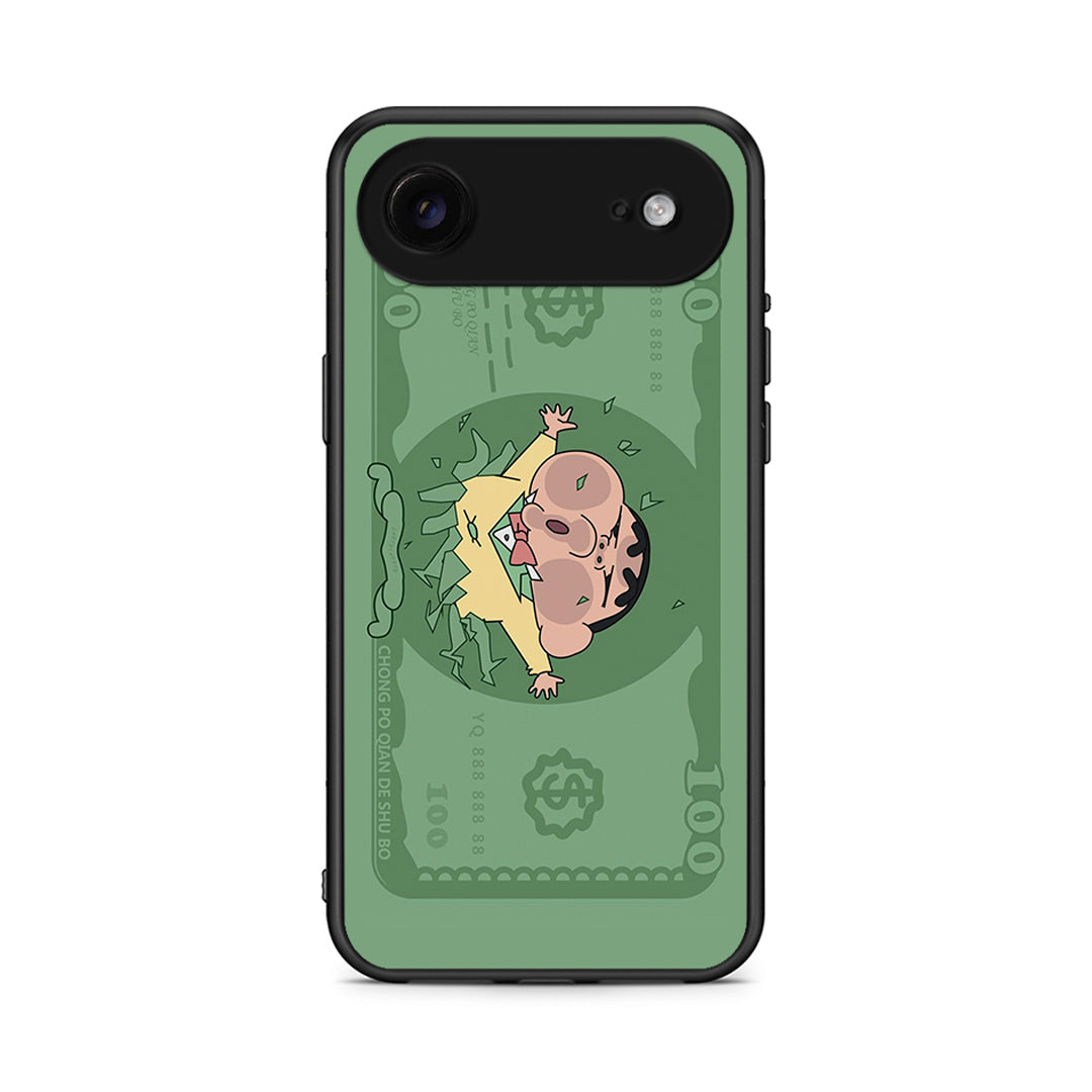 iPhone 17 Air Big Money Θήκη Αγίου Βαλεντίνου από τη Smartfits με σχέδιο στο πίσω μέρος και μαύρο περίβλημα | Smartphone case with colorful back and black bezels by Smartfits