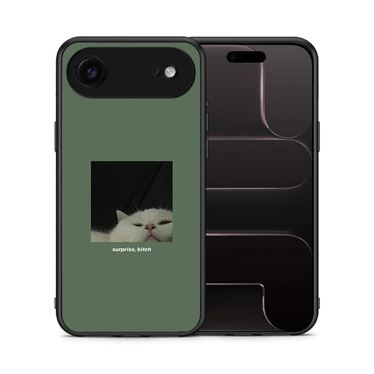Θήκη iPhone 17 Air Bitch Surprise από τη Smartfits με σχέδιο στο πίσω μέρος και μαύρο περίβλημα | iPhone 17 Air Bitch Surprise case with colorful back and black bezels