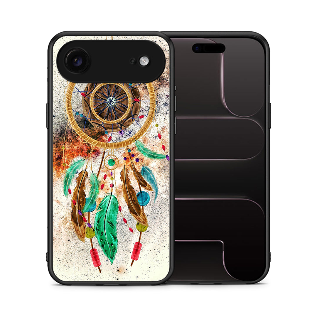 Θήκη iPhone 17 Air DreamCatcher Boho από τη Smartfits με σχέδιο στο πίσω μέρος και μαύρο περίβλημα | iPhone 17 Air DreamCatcher Boho case with colorful back and black bezels