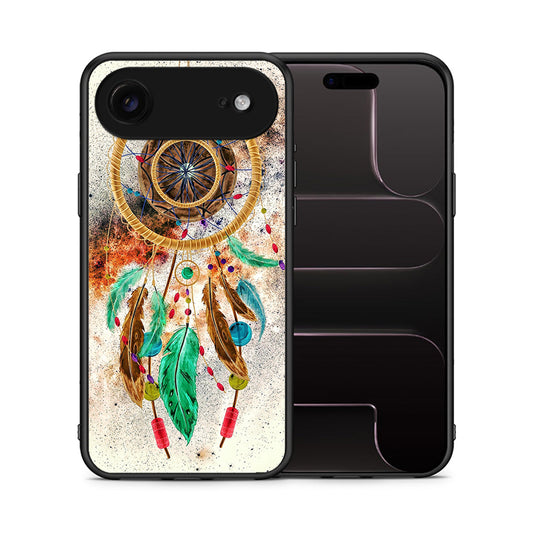 Θήκη iPhone 17 Air DreamCatcher Boho από τη Smartfits με σχέδιο στο πίσω μέρος και μαύρο περίβλημα | iPhone 17 Air DreamCatcher Boho case with colorful back and black bezels