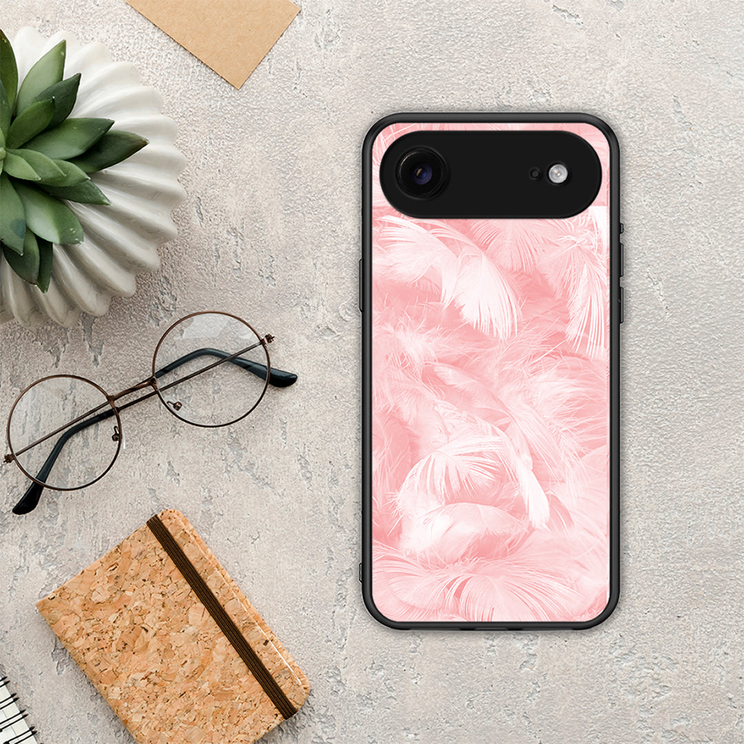 Boho Pink Feather - iPhone 17 Air θήκη