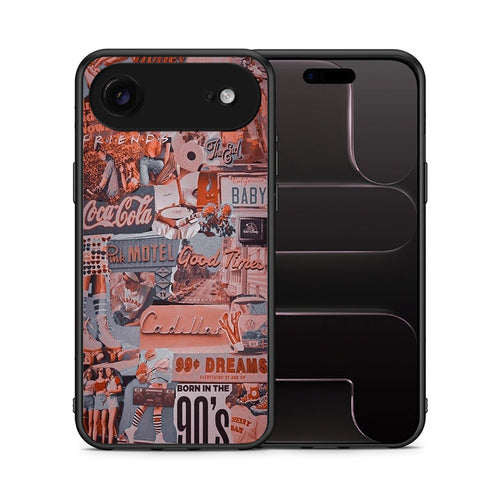 Θήκη iPhone 17 Air Born In 90s από τη Smartfits με σχέδιο στο πίσω μέρος και μαύρο περίβλημα | iPhone 17 Air Born In 90s case with colorful back and black bezels