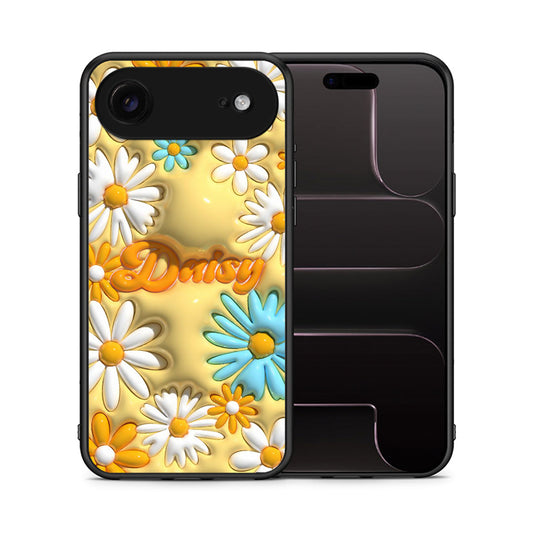 Θήκη iPhone 17 Air Bubble Daisies από τη Smartfits με σχέδιο στο πίσω μέρος και μαύρο περίβλημα | iPhone 17 Air Bubble Daisies case with colorful back and black bezels