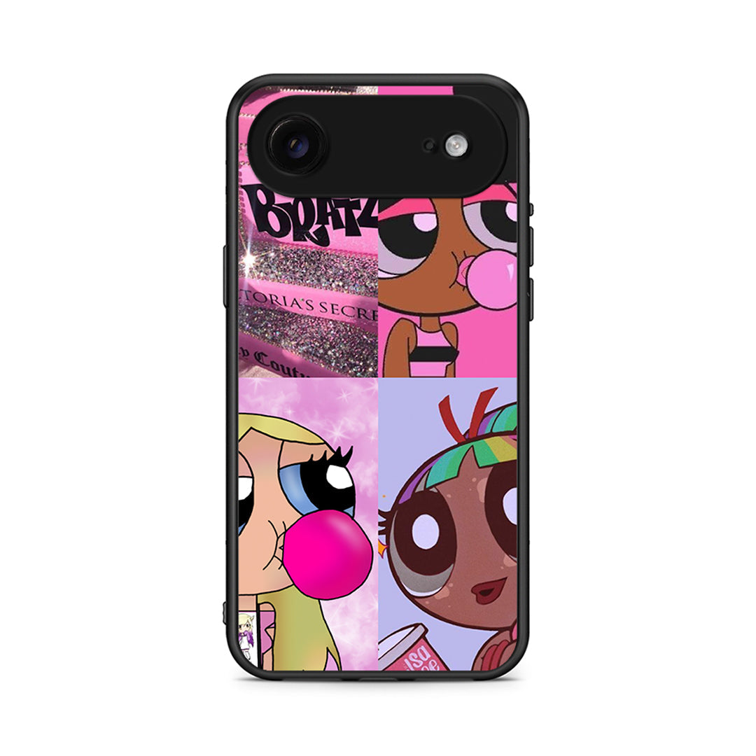 iPhone 17 Air Bubble Girls Θήκη Αγίου Βαλεντίνου από τη Smartfits με σχέδιο στο πίσω μέρος και μαύρο περίβλημα | Smartphone case with colorful back and black bezels by Smartfits