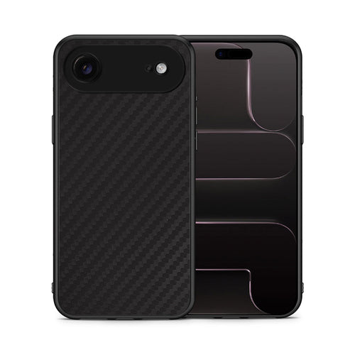 Θήκη iPhone 17 Air Carbon Black από τη Smartfits με σχέδιο στο πίσω μέρος και μαύρο περίβλημα | iPhone 17 Air Carbon Black case with colorful back and black bezels