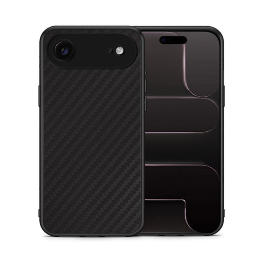 Θήκη iPhone 17 Air Carbon Black από τη Smartfits με σχέδιο στο πίσω μέρος και μαύρο περίβλημα | iPhone 17 Air Carbon Black case with colorful back and black bezels