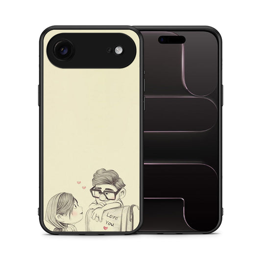 Θήκη iPhone 17 Air Carl And Ellie από τη Smartfits με σχέδιο στο πίσω μέρος και μαύρο περίβλημα | iPhone 17 Air Carl And Ellie case with colorful back and black bezels