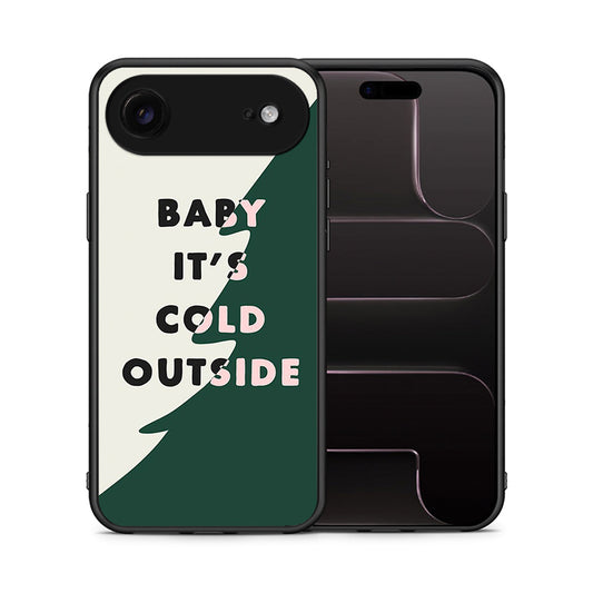 Θήκη iPhone 17 Air Cold Outside από τη Smartfits με σχέδιο στο πίσω μέρος και μαύρο περίβλημα | iPhone 17 Air Cold Outside case with colorful back and black bezels