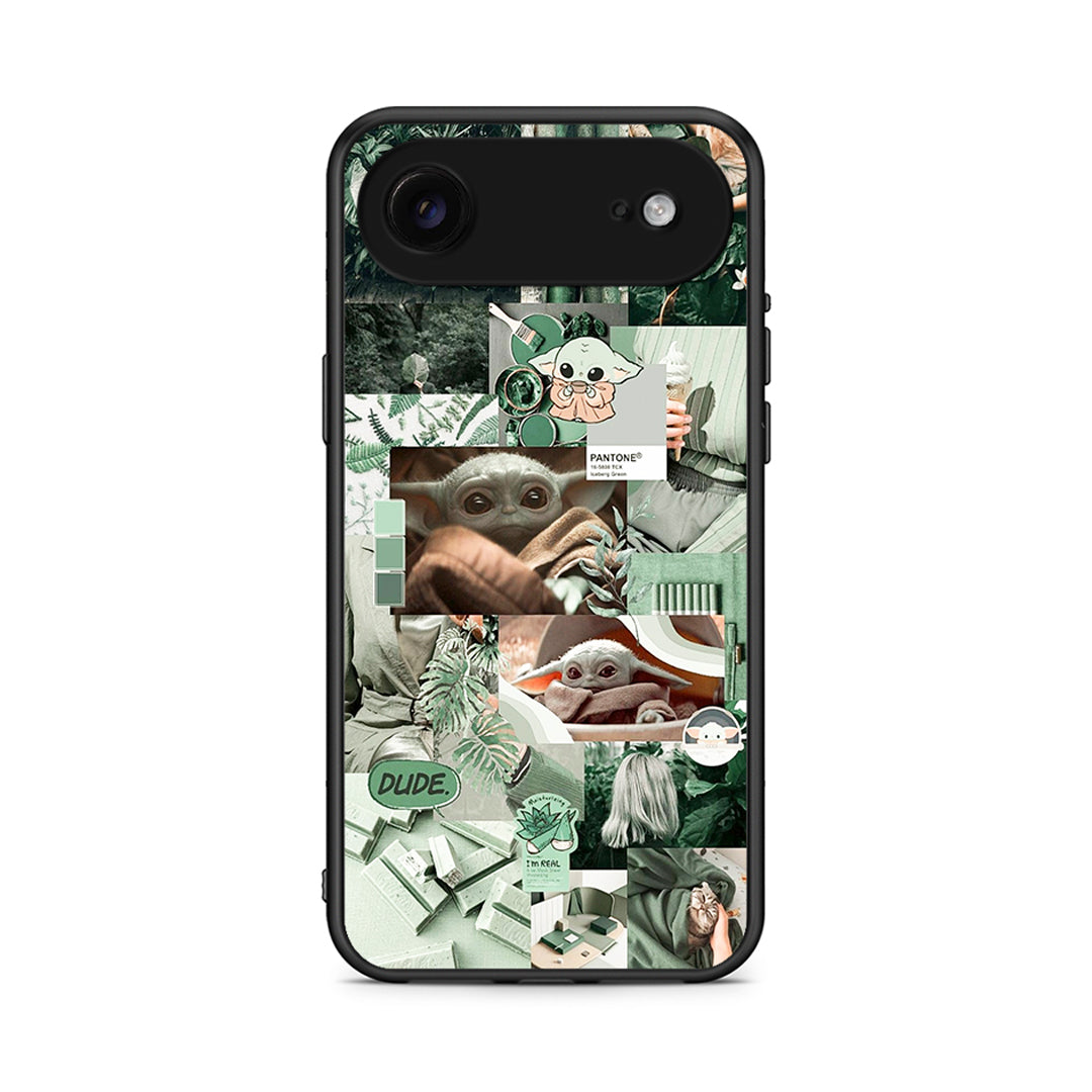 iPhone 17 Air Collage Dude Θήκη Αγίου Βαλεντίνου από τη Smartfits με σχέδιο στο πίσω μέρος και μαύρο περίβλημα | Smartphone case with colorful back and black bezels by Smartfits