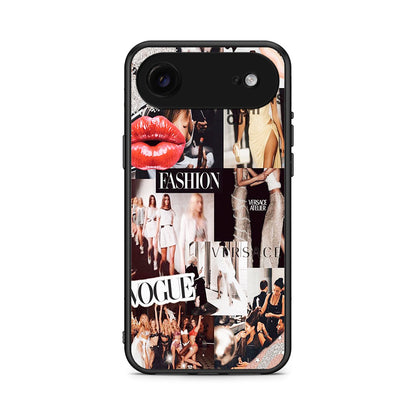 iPhone 17 Air Collage Fashion Θήκη Αγίου Βαλεντίνου από τη Smartfits με σχέδιο στο πίσω μέρος και μαύρο περίβλημα | Smartphone case with colorful back and black bezels by Smartfits