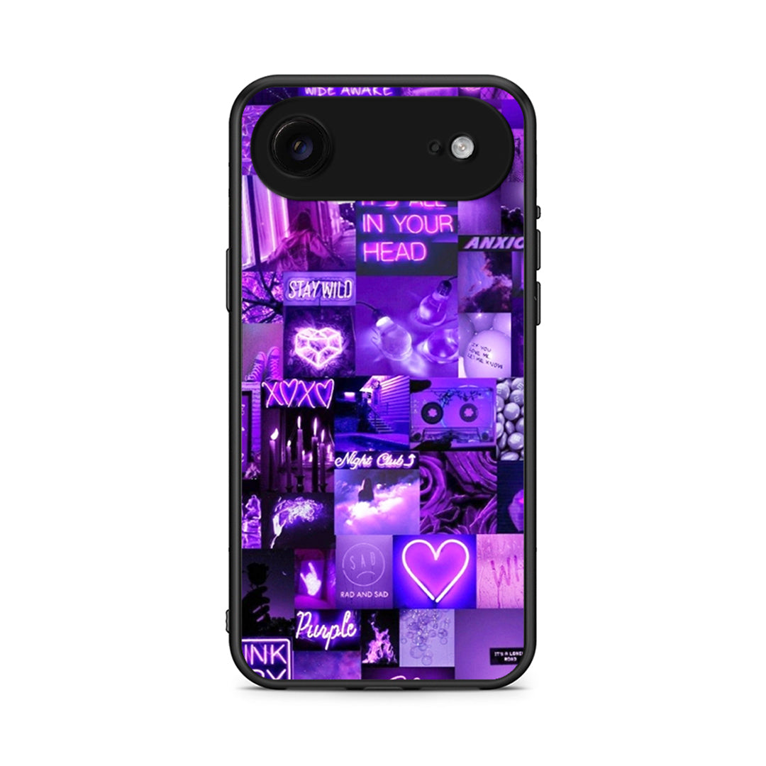iPhone 17 Air Collage Stay Wild Θήκη Αγίου Βαλεντίνου από τη Smartfits με σχέδιο στο πίσω μέρος και μαύρο περίβλημα | Smartphone case with colorful back and black bezels by Smartfits
