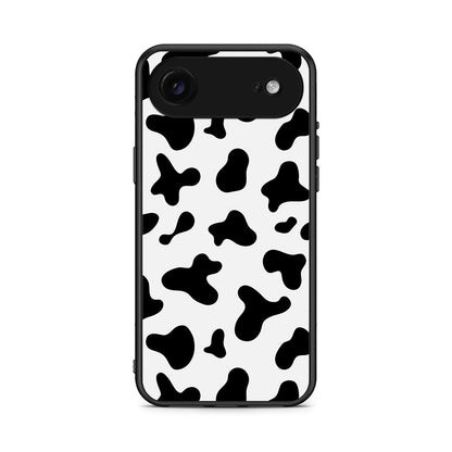 iPhone 17 Air Cow Print θήκη από τη Smartfits με σχέδιο στο πίσω μέρος και μαύρο περίβλημα | Smartphone case with colorful back and black bezels by Smartfits