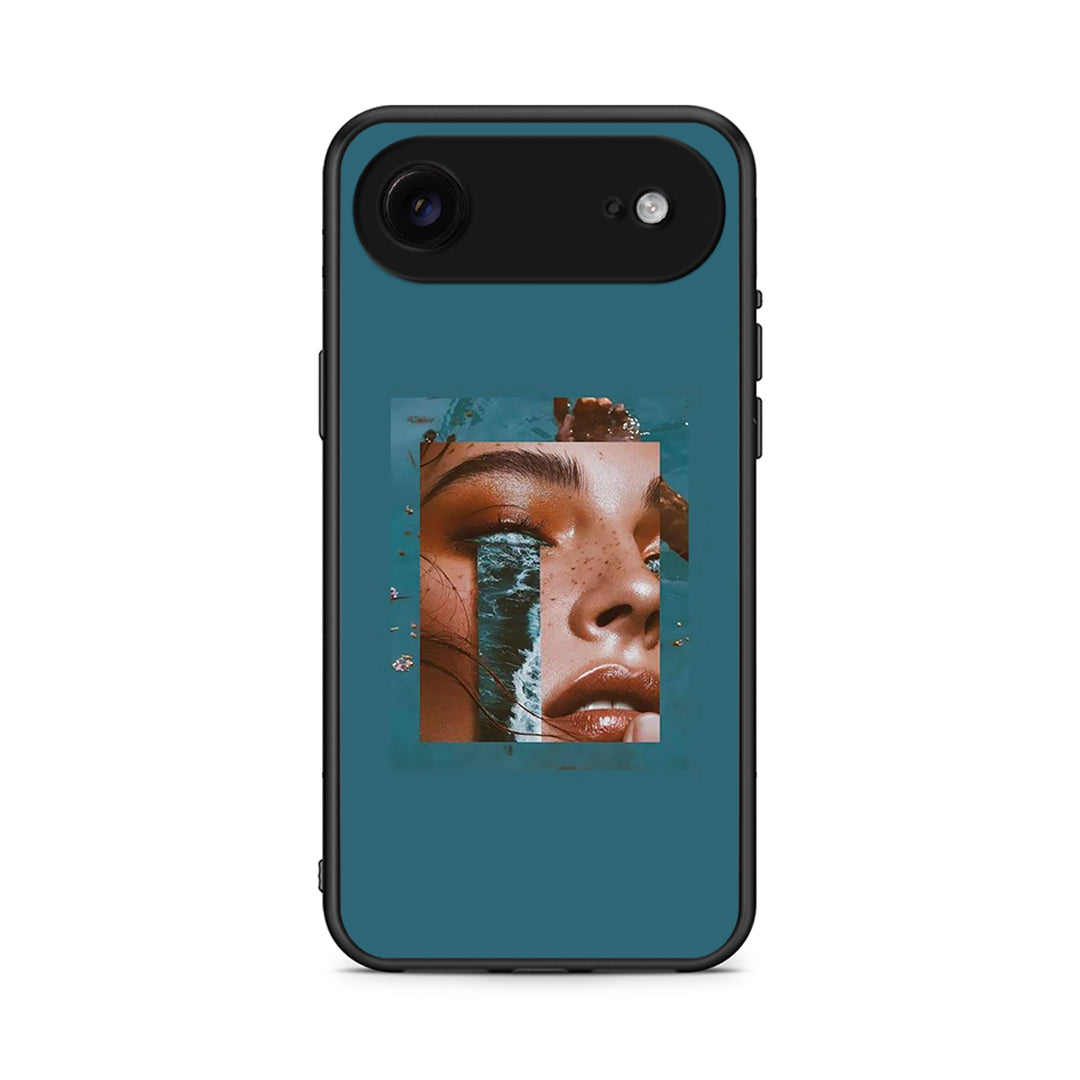 iPhone 17 Air Cry An Ocean θήκη από τη Smartfits με σχέδιο στο πίσω μέρος και μαύρο περίβλημα | Smartphone case with colorful back and black bezels by Smartfits