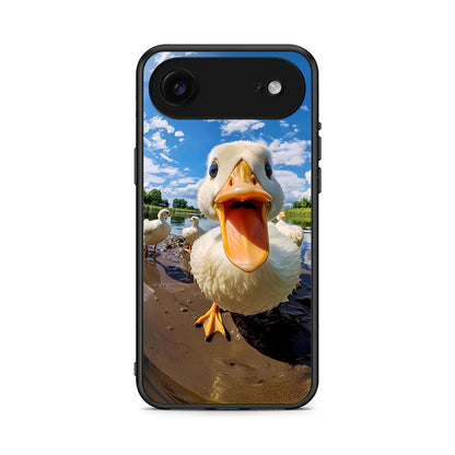 iPhone 17 Air Duck Face θήκη από τη Smartfits με σχέδιο στο πίσω μέρος και μαύρο περίβλημα | Smartphone case with colorful back and black bezels by Smartfits
